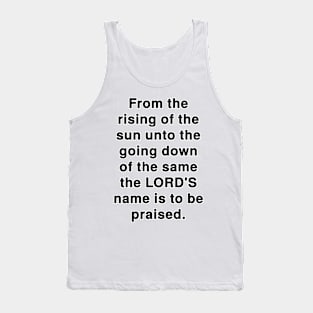 Psalm 113:3  Bible Verse Typography KJV Tank Top